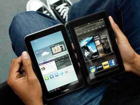 Samsung Galaxy Tab 2 7.0 против Kindle Fire
