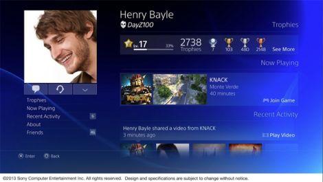 PlayStation 4 User Interface
